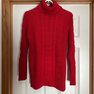 100% cotton knit turtleneck